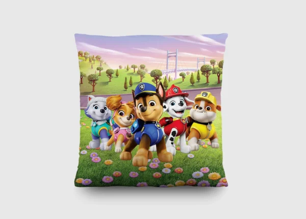 Dekorativní polštářek Tlapková Patrola Hřiště | 40 x 40 cm | CND 3515