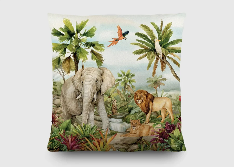 Dekorativní polštářek Jungle | 40 x 40 cm | CND 3149