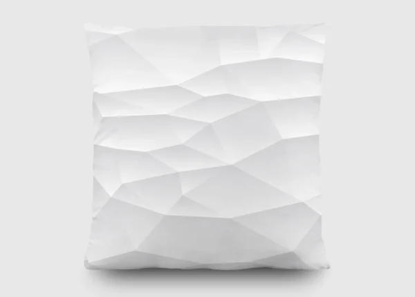 Dekorativní polštářek Bílá 3D Abstrakce | 45 x 45 cm | CN 3616