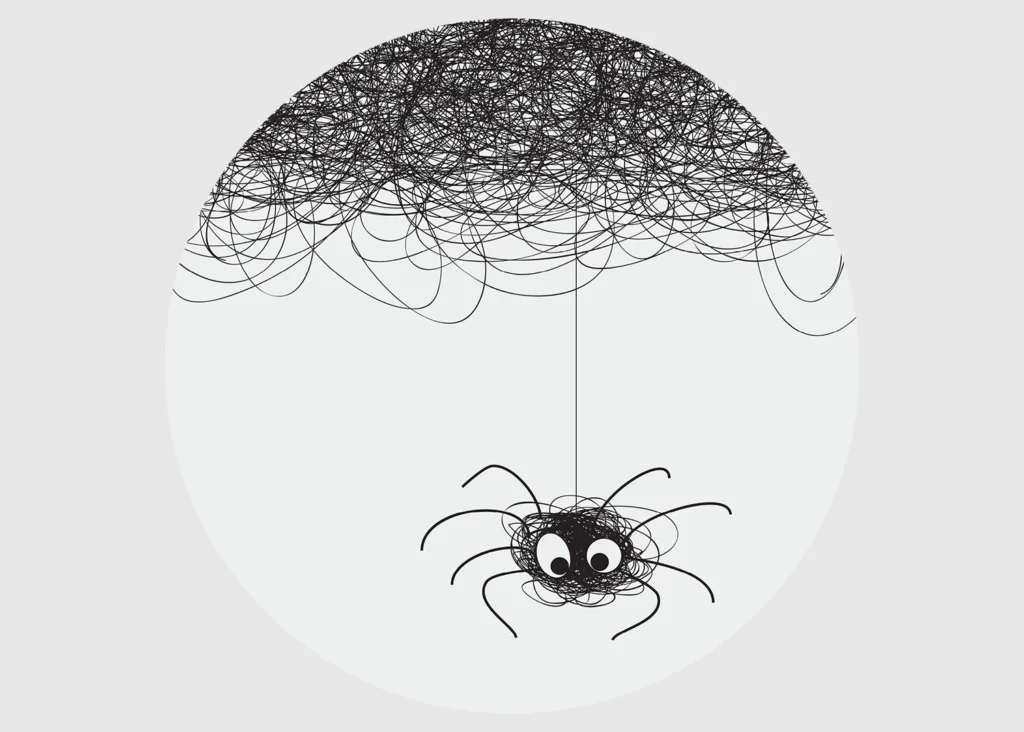 Samolepící vliesová fototapeta na zed' Roztomilý Pavouček | 70 x 70 cm | CR 3225