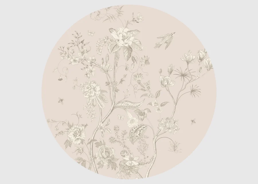Samolepící vliesová fototapeta na zed' Jemné Květiny | 70 x 70 cm | CR 3257