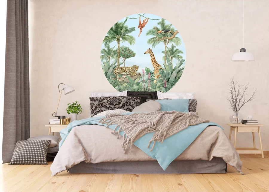 Samolepící vliesová fototapeta na zed' Tropická Fauna | 140 x 140 cm | CR 3327 - Obrázek 2