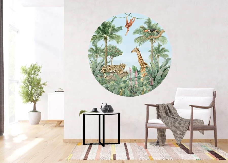 Samolepící vliesová fototapeta na zed' Tropická Fauna | 140 x 140 cm | CR 3327 - Obrázek 3