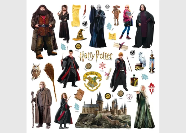 Dětská samolepka na zeď Harry Potter Kouzelné Bradavice | 30 x 30 cm | DKS 3943