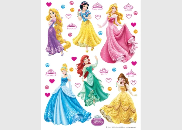 Dětská samolepka na zeď Disney Princezny Tančí | 65 x 85 cm | DDK1706