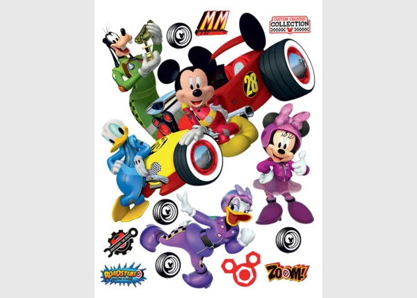 Dětská samolepka na zeď Disney Mickey v Autě | 65 x 85 cm | DDK2309