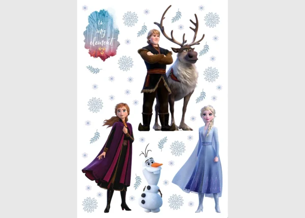 Dětská samolepka na zeď Disney Frozen – studená zima | 65 x 85 cm | DDK2316
