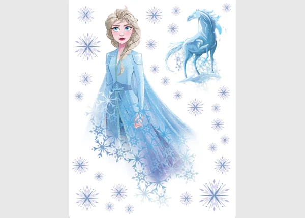 Dětská samolepka na zeď Disney Frozen – kreslené postavy | 65 x 85 cm | DDK2318