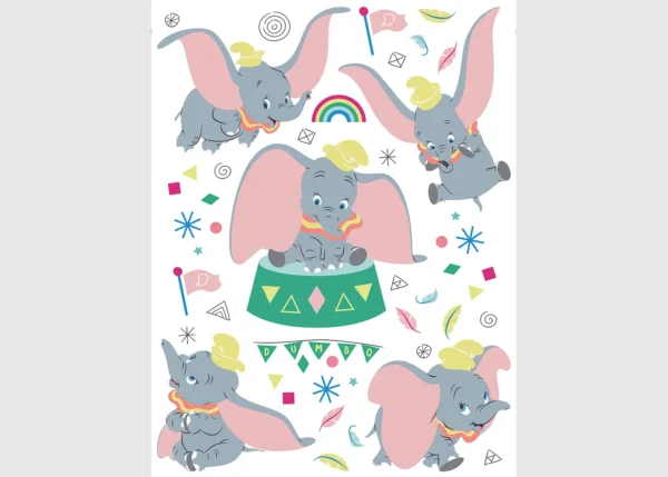 Dětská samolepka na zeď Disney Dumbo | 65 x 85 cm | DDK2320