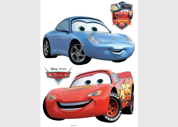 Dětská samolepka na zeď Disney Auta McQueen a Sally | 65 x 85 cm | DDK850