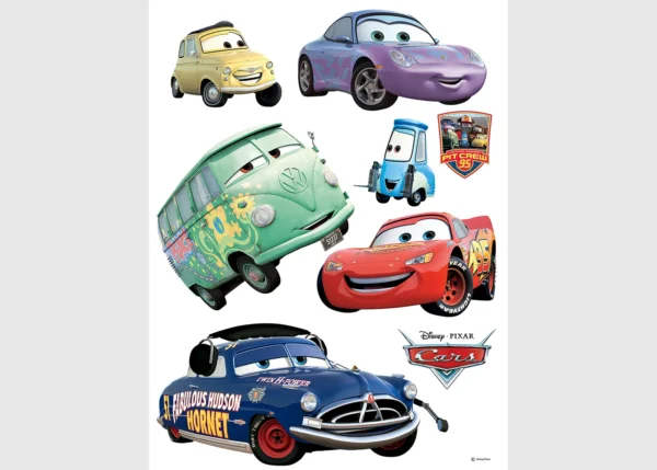 Dětská samolepka na zeď Disney Auta Staří Přátelé | 65 x 85 cm | DDK851