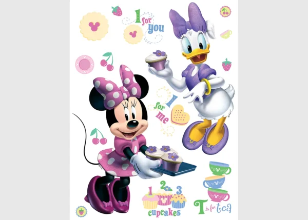 Dětská samolepka na zeď Disney Minnie a Daisy | 65 x 85 cm | DDK856