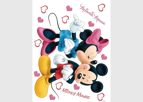 Dětská samolepka na zeď Disney Mickey a Minnie | 65 x 85 cm | DDK882