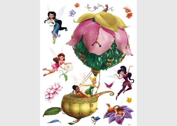 Dětská samolepka na zeď Disney Víly v Balónu | 65 x 85 cm | DDK884