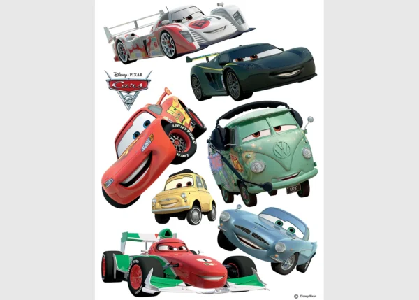 Dětská samolepka na zeď Disney Auta šampioni | 65 x 85 cm | DDK886