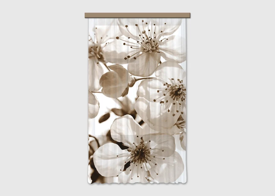 Dekorativní závěs Květ Jabloně | 140 x 245 cm | FCML 7783