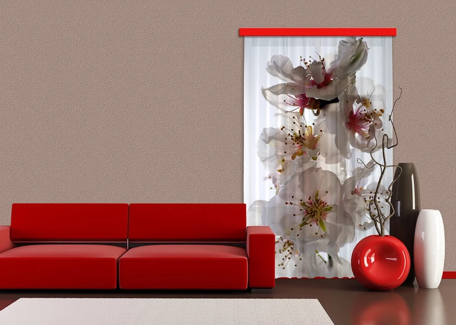 Dekorativní závěs Květy | 140 x 245 cm | FCPL 6506