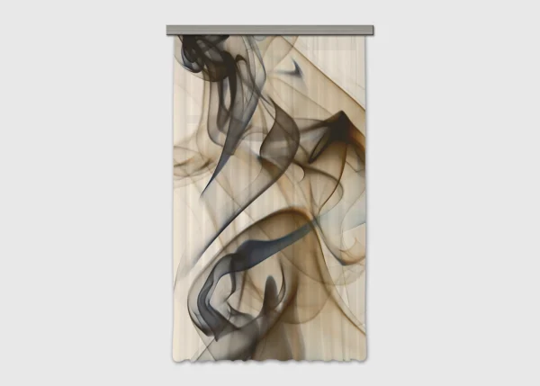 Dekorativní závěs Hnědý Magický Kouř | 140 x 245 cm | FCPL 6592