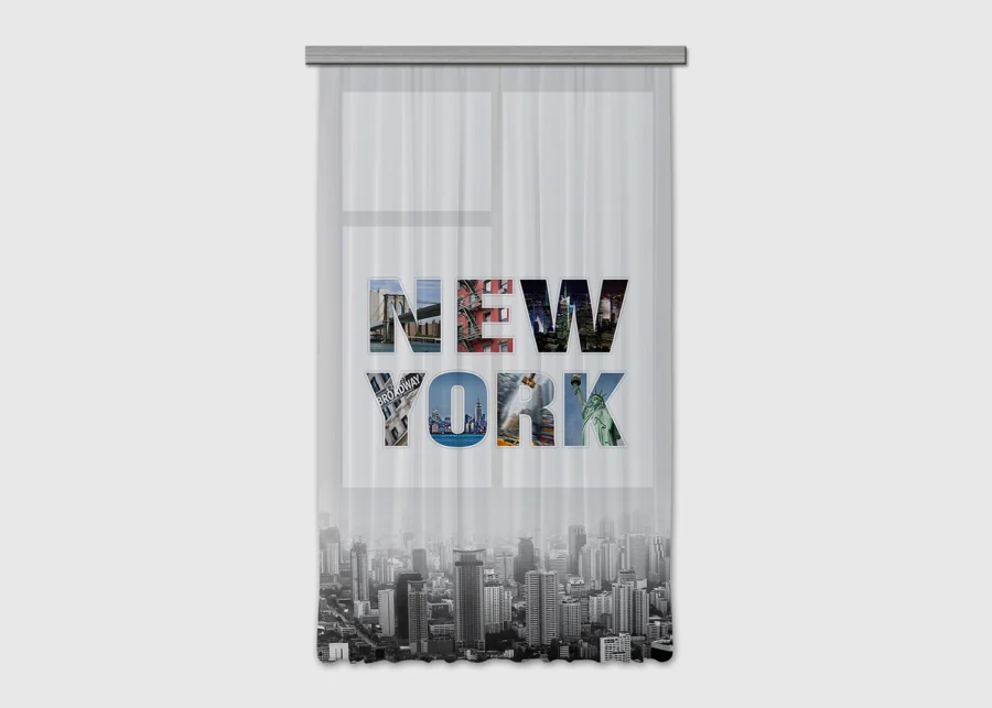 Dekorativní závěs New York | 140 x 245 cm | FCSL 7598