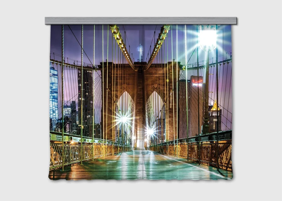 Dekorativní závěs Brooklynský most | 180 x 160 cm | FCSXL 4817