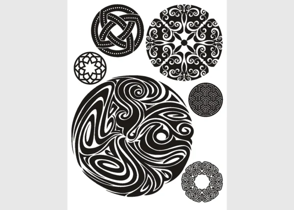 Samolepka na zeď Sametová Ozdoba | 65 x 85 cm | DFL0479