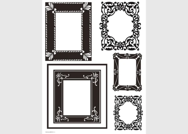 Samolepka na zeď Rámy | 65 x 85 cm | DFL1015
