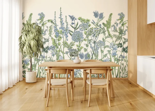 Fototapeta na míru Květy Viky Na Béžové | Vliesová fototapeta na zed' | DFT5P 352411