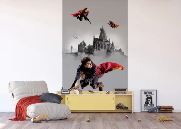 Dětská vliesová fototapeta na zed' Harry Potter Famfrpálové Trio | 150 x 270 cm | FTD2P 5613