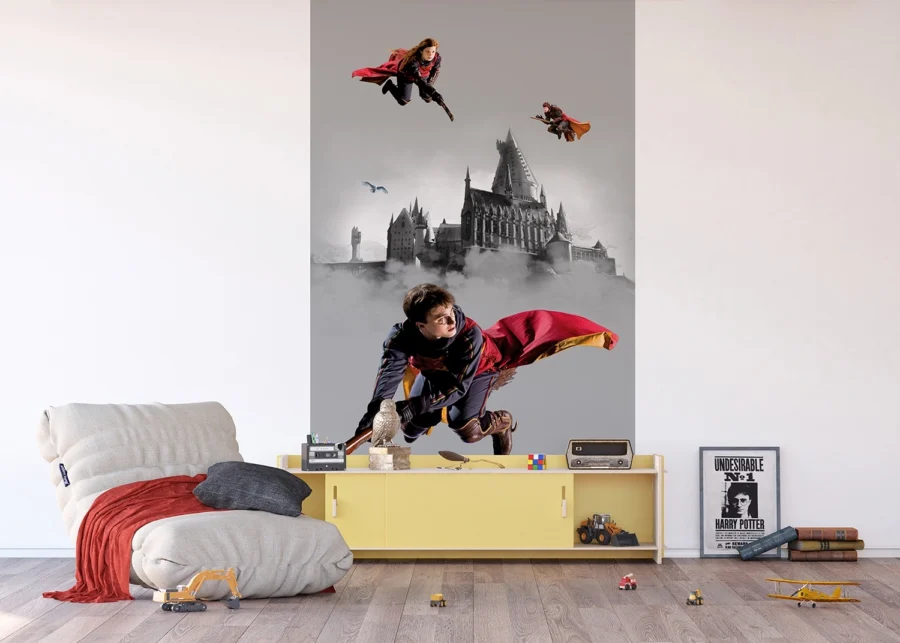 Dětská vliesová fototapeta na zed' Harry Potter Famfrpálové Trio | 150 x 270 cm | FTD2P 5613
