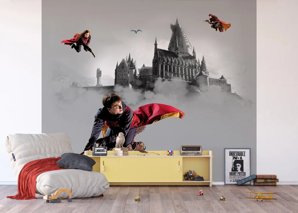 Dětská vliesová fototapeta na zed' Harry Potter Famfrpálové Trio | 300 x 270 cm | DTD4P 5095