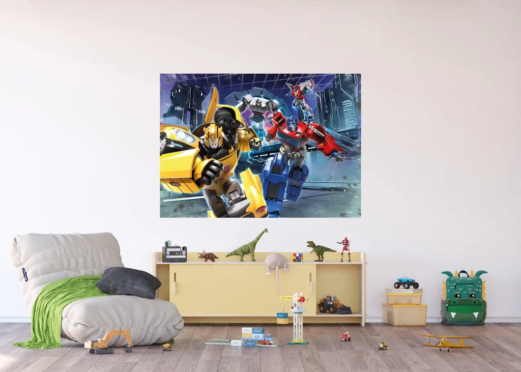 Dětská vliesová fototapeta na zed' Transformers Vzhůru do Boje | 155 x 110 cm | FTDNM 7911