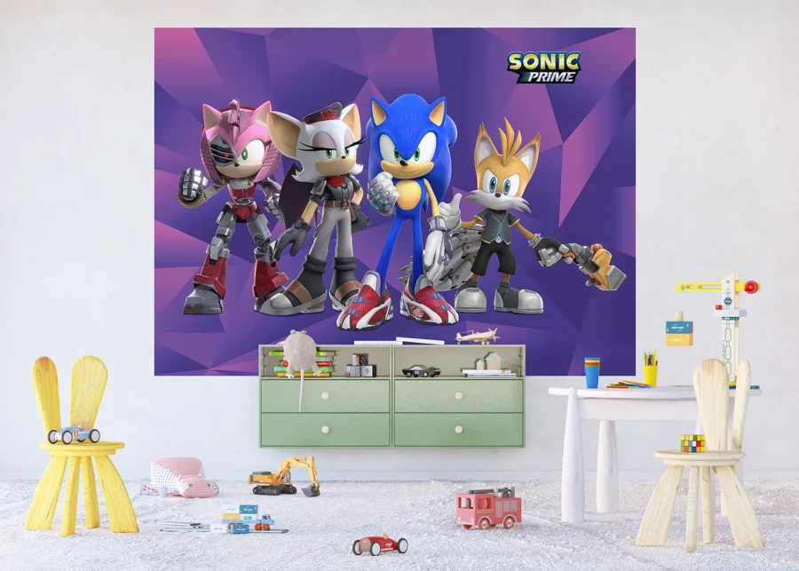 Dětská vliesová fototapeta na zed' Sonic | 252 x 182 cm | FTDXL 1969 - Obrázek 5