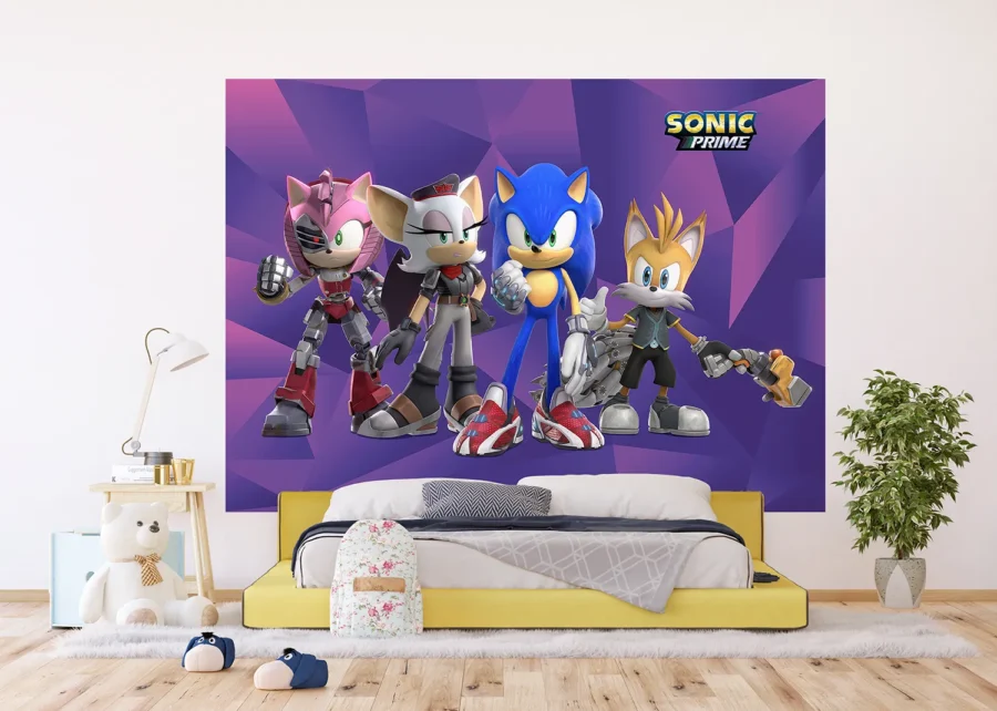 Dětská vliesová fototapeta na zed' Sonic | 252 x 182 cm | FTDXL 1969 - Obrázek 3