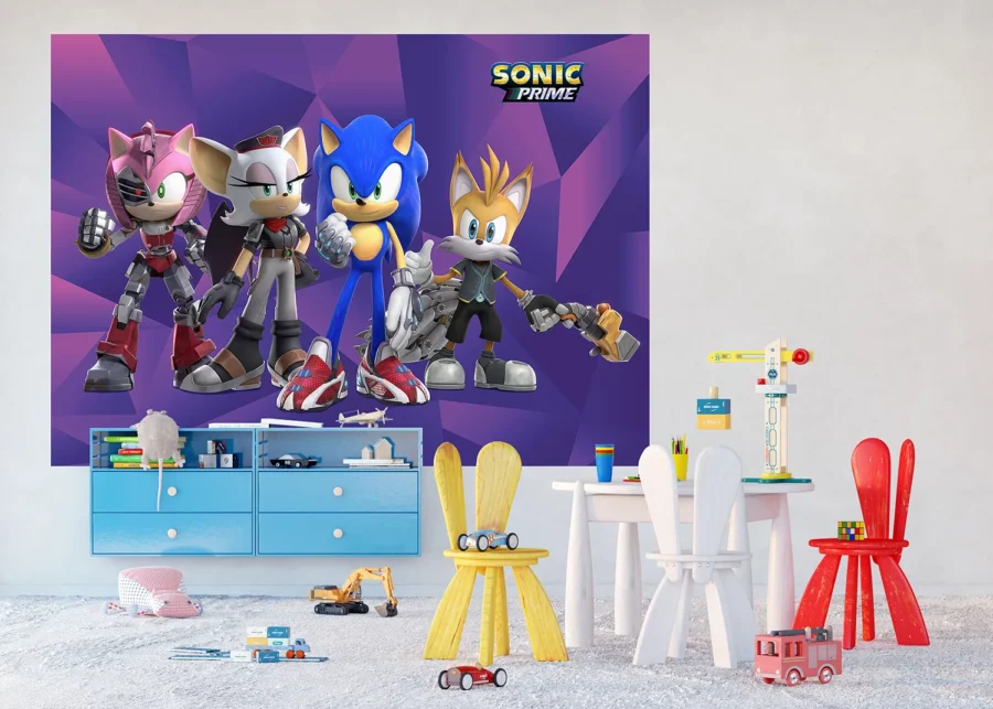 Dětská vliesová fototapeta na zed' Sonic | 252 x 182 cm | FTDXL 1969 - Obrázek 4