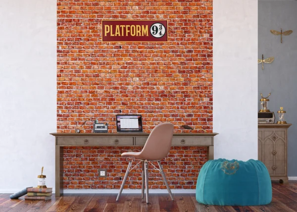 Dětská papírová fototapeta na zed' Harry Potter Platforma 9 3/4 | 252 x 182 cm | FTDXL 1971