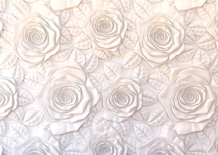 Vliesová fototapeta na zed' Sádrované Květy | 155 x 110 cm | FTNM 2689
