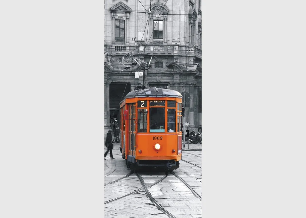 Vliesová fototapeta na zed' Retro Tramvaj | 202 x 90 cm | FTNV 2882