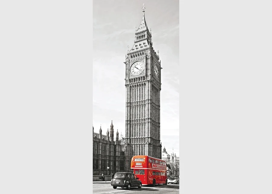 Vliesová fototapeta na zed' Big Ben a Autobus | 202 x 90 cm | FTNV 2911