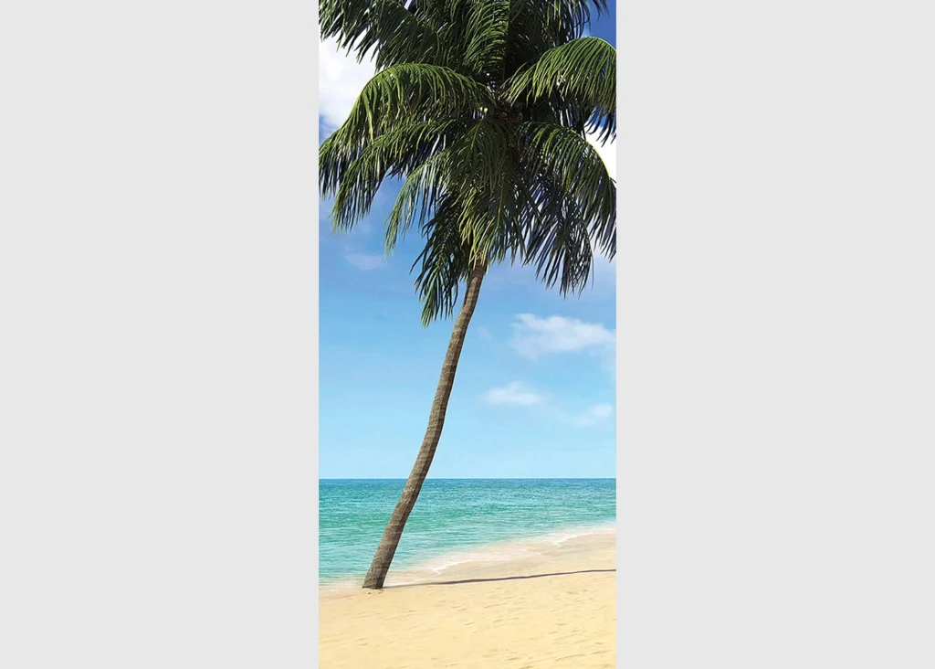 Vliesová fototapeta na zed' Palma na Pláži | 202 x 90 cm | FTNV 2948