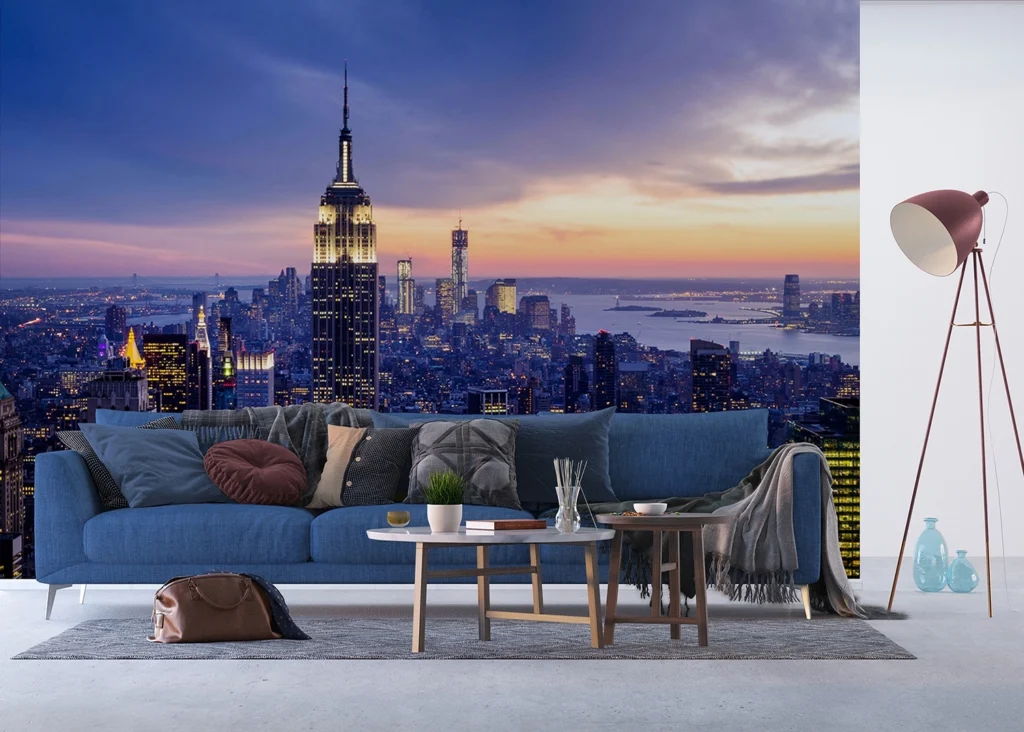 Vliesová fototapeta na zed' Manhattan Při Západu Slunce | 375 x 270 cm | FTNXXL 2413