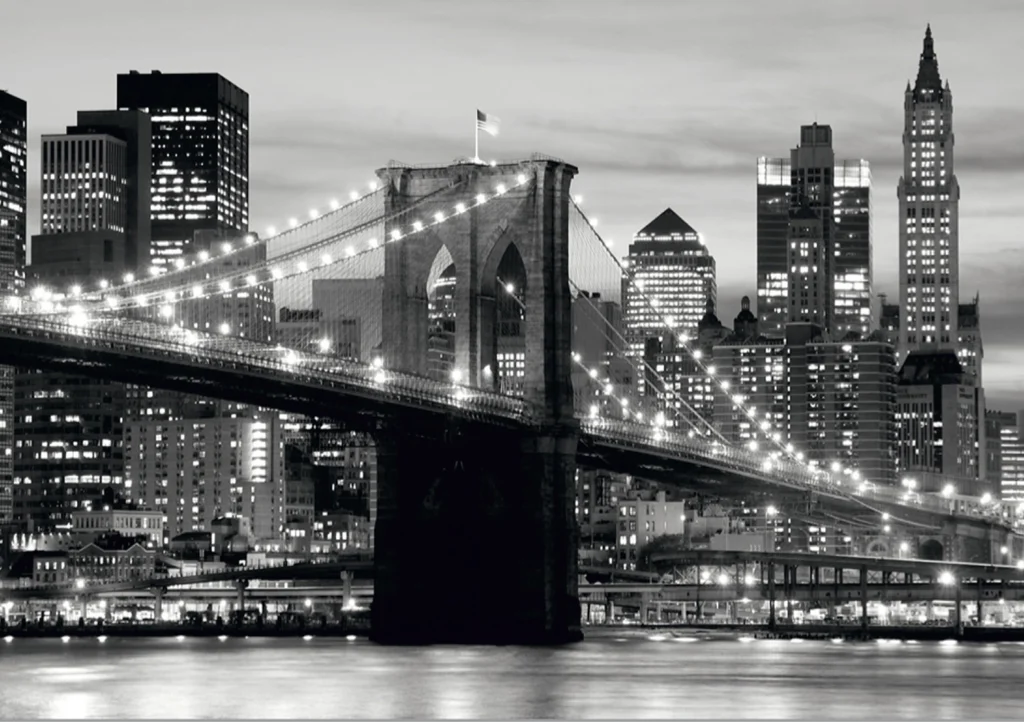 Vliesová fototapeta na zed' Dramatický Brooklynský Most | 360 x 254 cm | FTS 0199