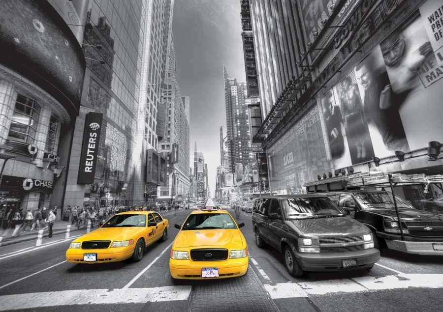 Vliesová fototapeta na zed' New York City Taxi | 360 x 254 cm | FTS 1310