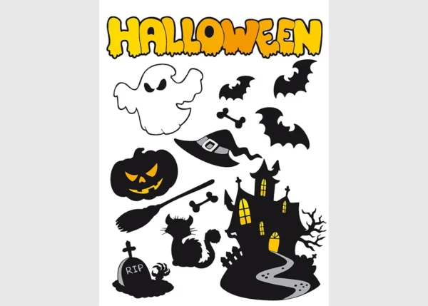 Samolepka na zeď Halloween | 65 x 85 cm | DFL1010