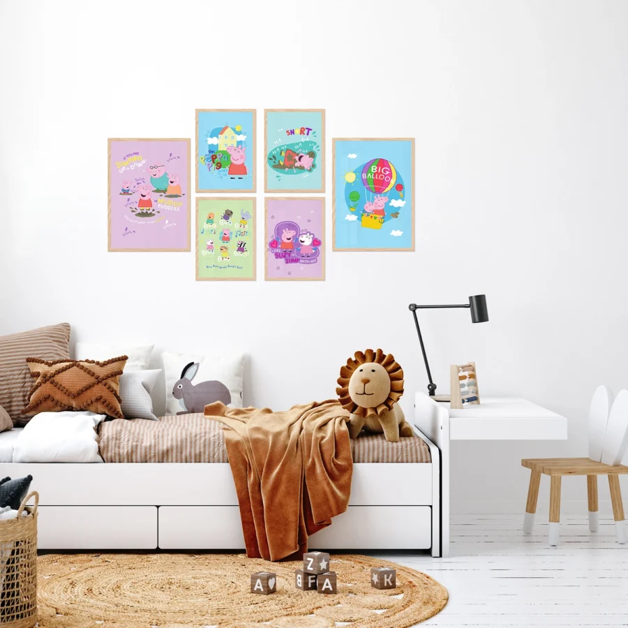 Sada oboustranných plakátů Prasátko Peppa, 2 x A3, 4 x A4, P6 351385 - Obrázek 3