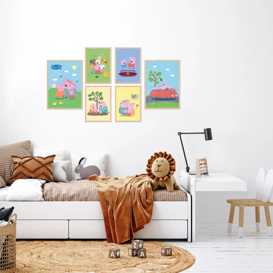 Sada oboustranných plakátů Prasátko Peppa, 2 x A3, 4 x A4, P6 351385 - Obrázek 5