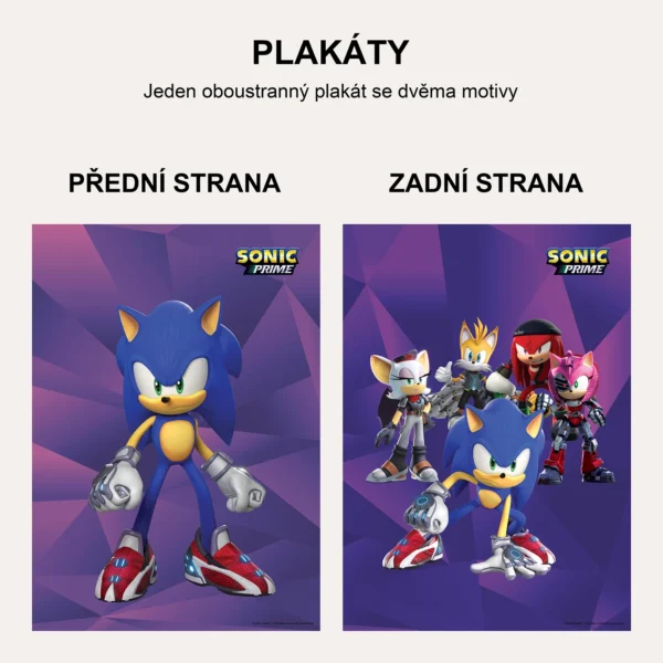 Oboustranný plakát Sonic | 30 x 42 cm | DP351501
