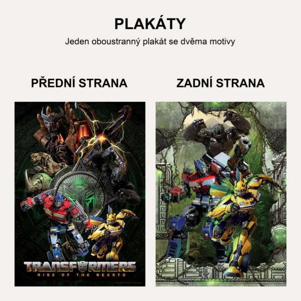 Oboustranný plakát Transformers | 30 x 42 cm | DP351503