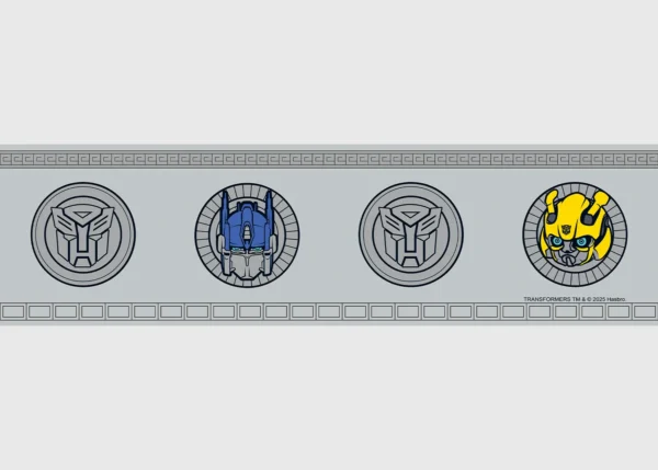 Dětská samolepící bordura na zeď Transformers Autoboti | 5 m x 13.8 cm | DWBD8043