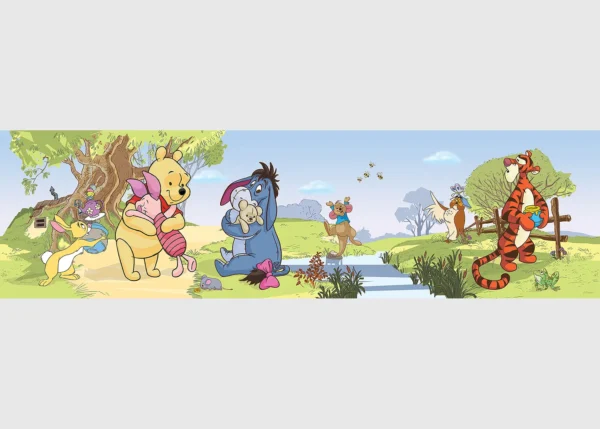 Dětská samolepící bordura na zeď Disney Medvídek Pú a přátelé