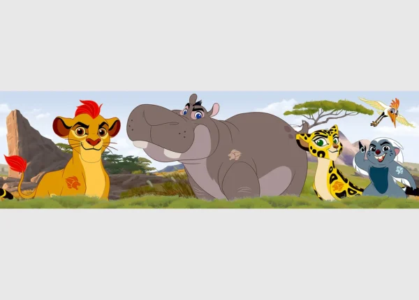 Dětská samolepící bordura na zeď Disney Lví hlídka